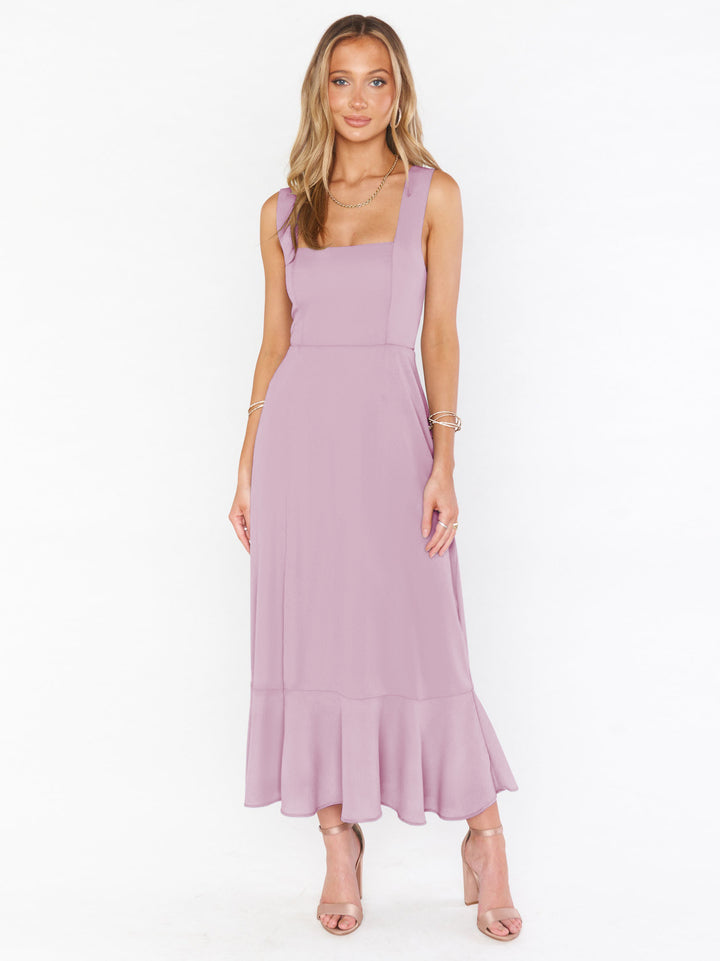 Damen Maxikleid mit elegantem Schnitt und seitlichem Schlitz Drune