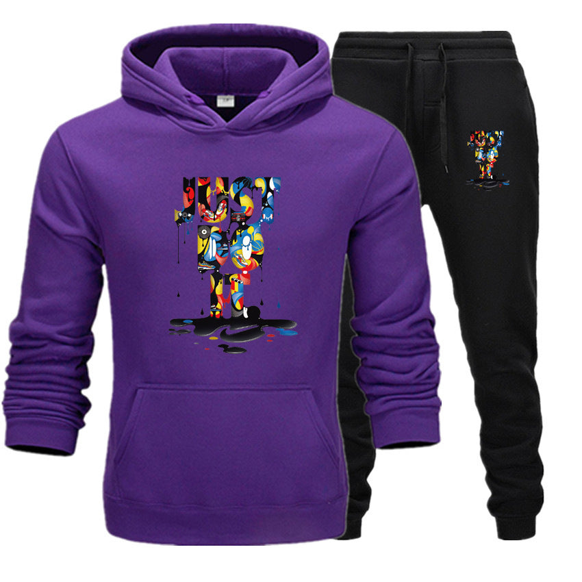Damen Kapuzenpullover und Jogginghose Set Drune