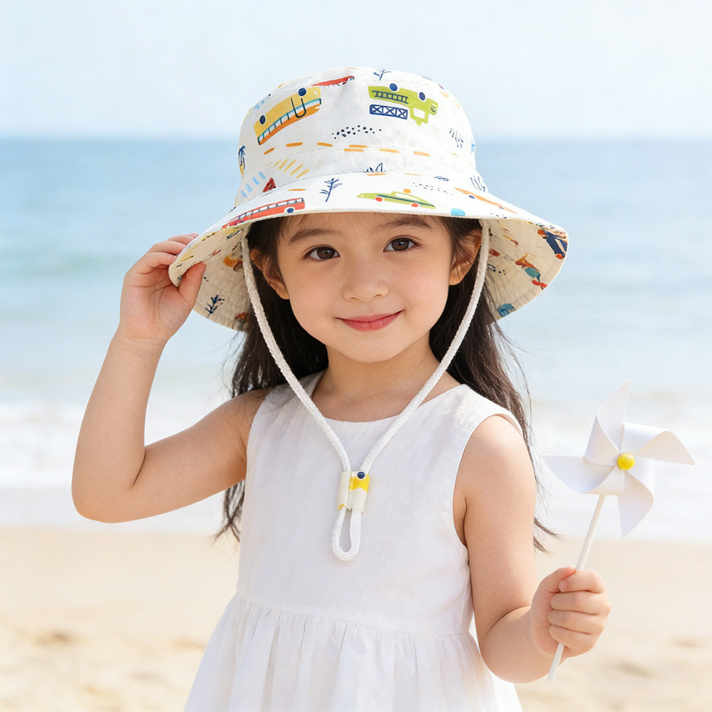 Unisex nan Kinder Sonnenhut mit verstellbarem Kinnband, breiter Krempe und fantasievollem Einhornprint  Drune