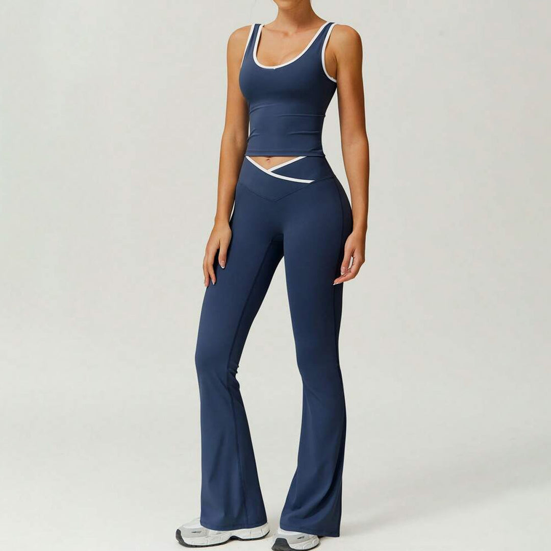 Damen Sportliche Leggings mit modischem Oberteil und innovativem Schnitt Drune