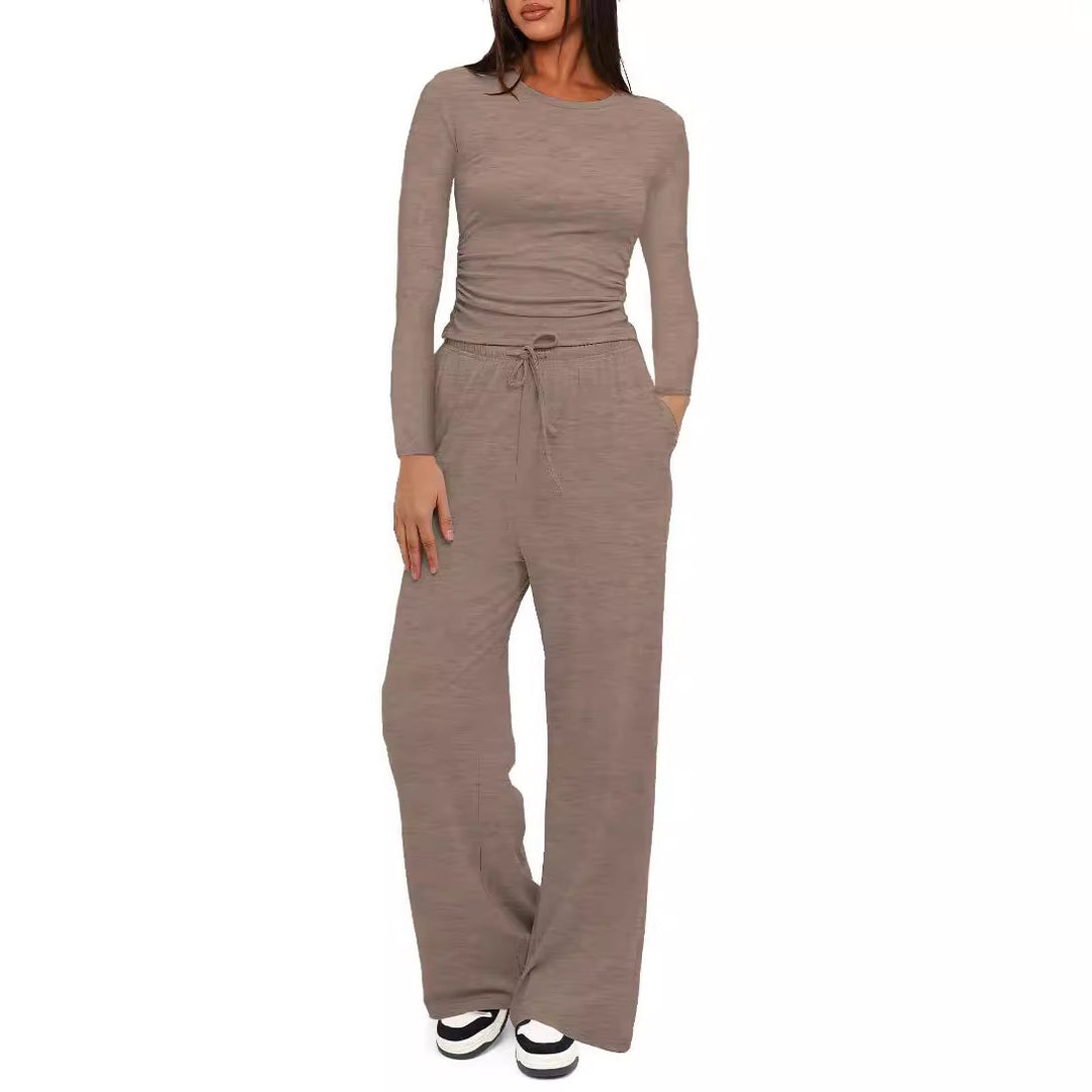 Damen entspanntes Lounge-Set mit langem Arm Drune