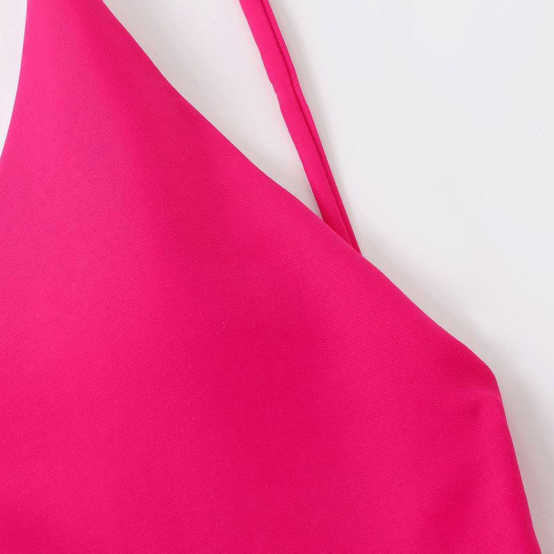 Damen eleganter Hoch-Cut Einteiler Badeanzug Drune