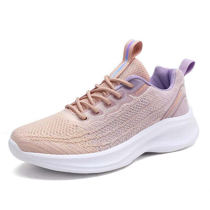 Unisex nan nahtloser Strick-Performance-Sneaker mit gepolsterter Wellen-Zwischensohle Drune