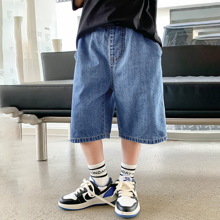 Jungen lässige Denim-Shorts Drune