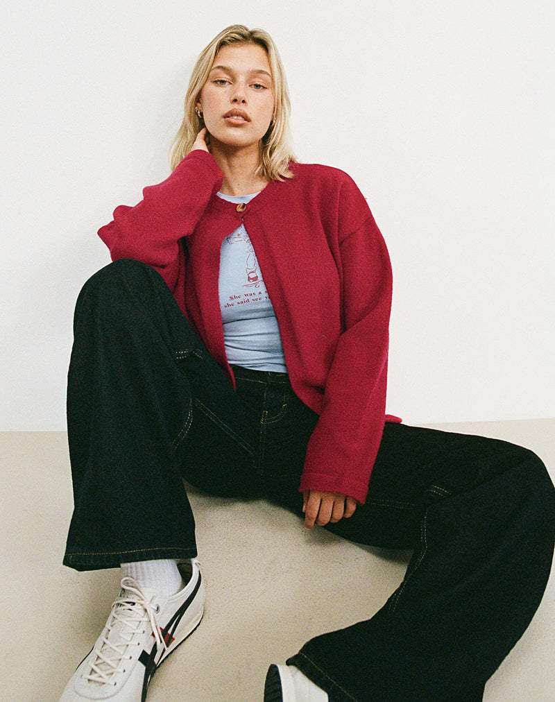 Damen Strickjacke mit praktischen Knopfdetails und lässigem Schnitt Drune