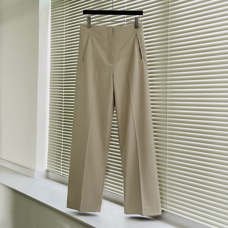 Damen elegante und weit geschnittene Anzughose Drune