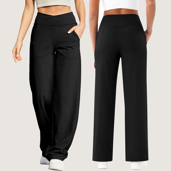 Damen Freizeithose mit hohem Bund und praktischen Taschen Drune