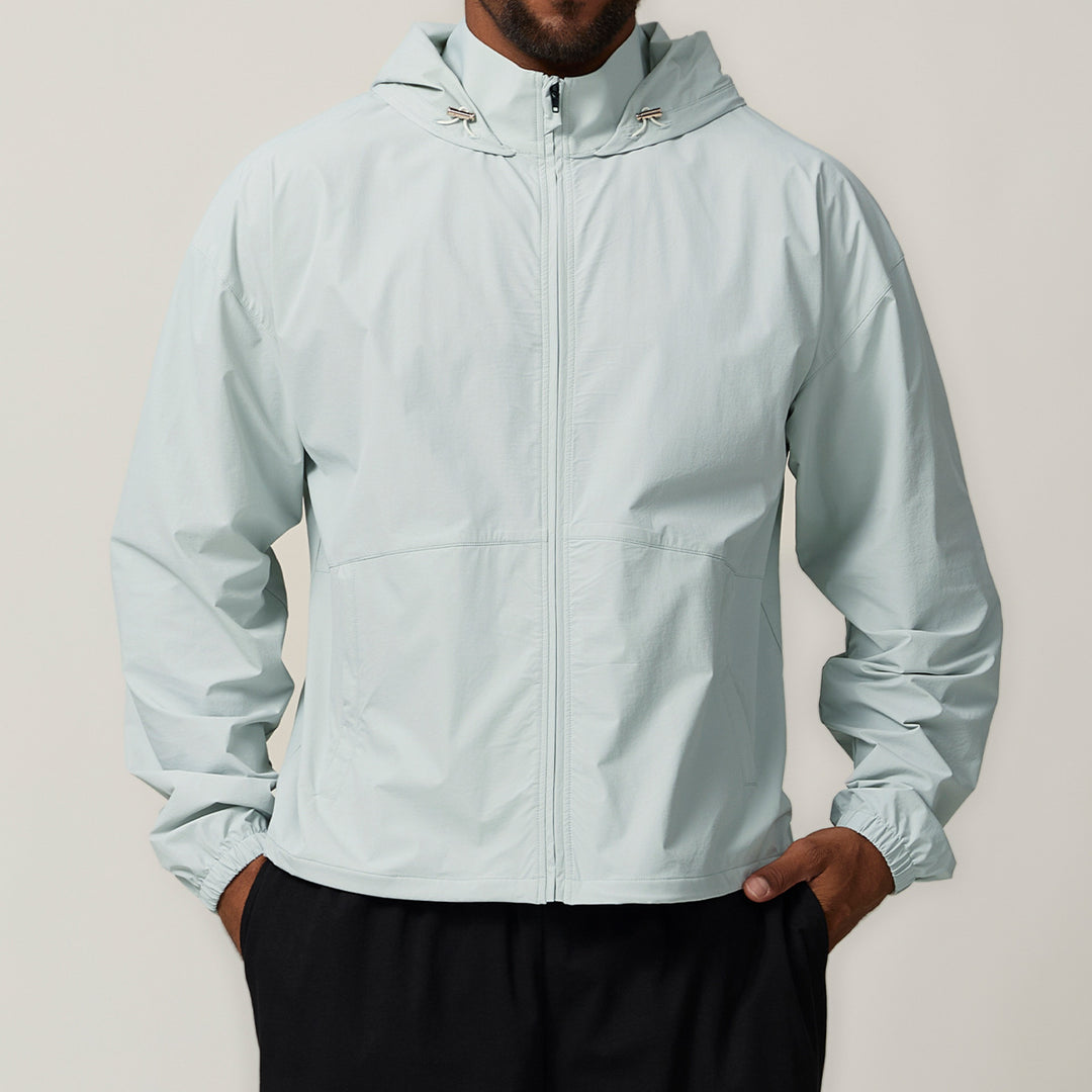 Herren Windbreaker mit verstellbarem Kapuze Drune