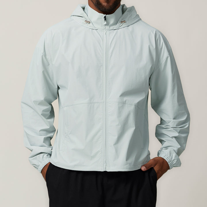 Herren Windbreaker mit verstellbarem Kapuze Drune