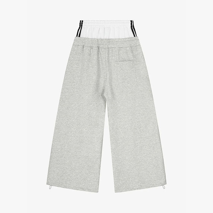Damen Modische Sweathose mit weitem Schnitt und Sportstreifen Drune