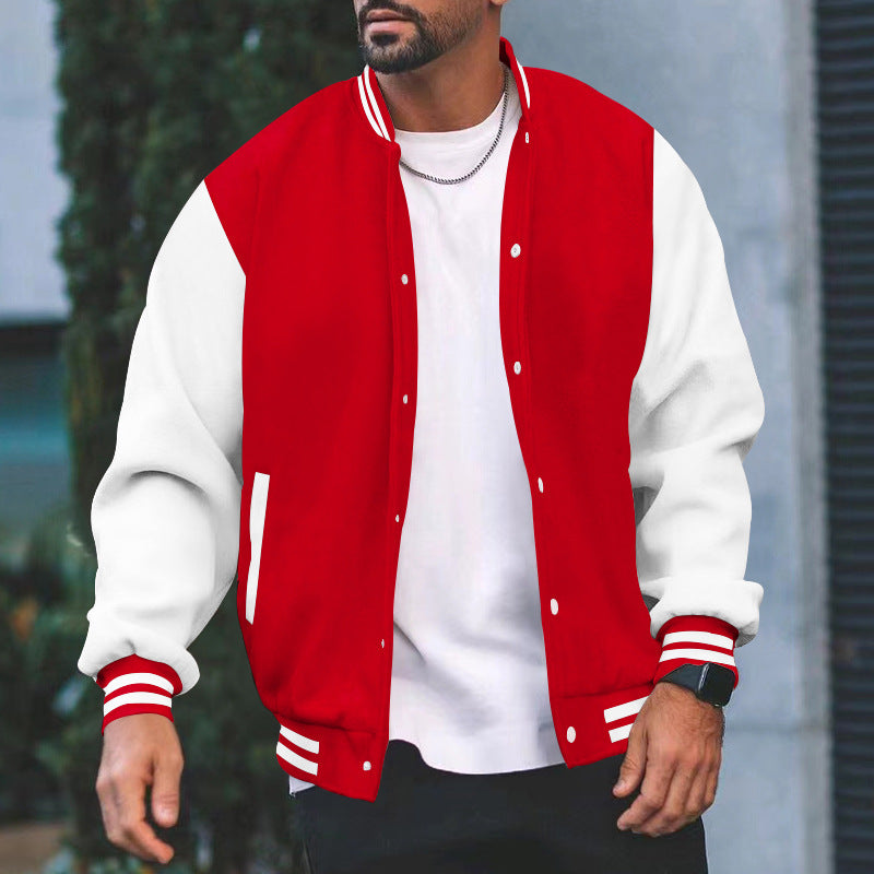 Herren Sportliche Collegejacke Drune