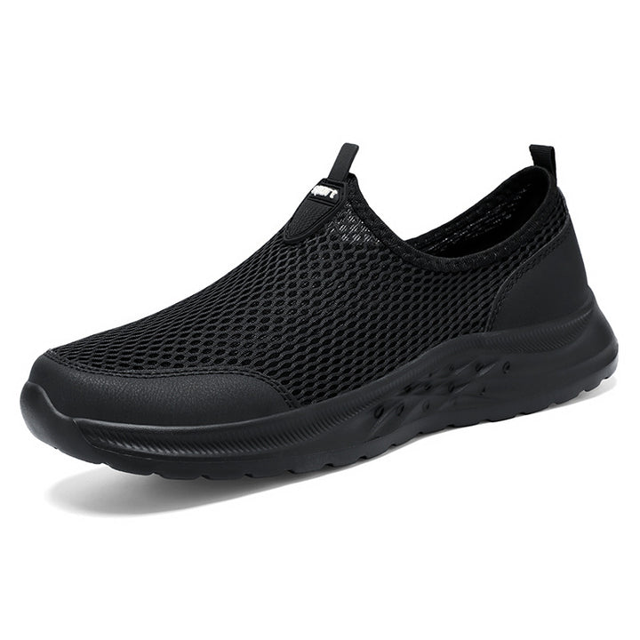 Herren nan leichter Mesh-Slipper-Sneaker mit nahtlosem Sockeneinstieg und reaktiver Wellen-EVA-Sohle Drune