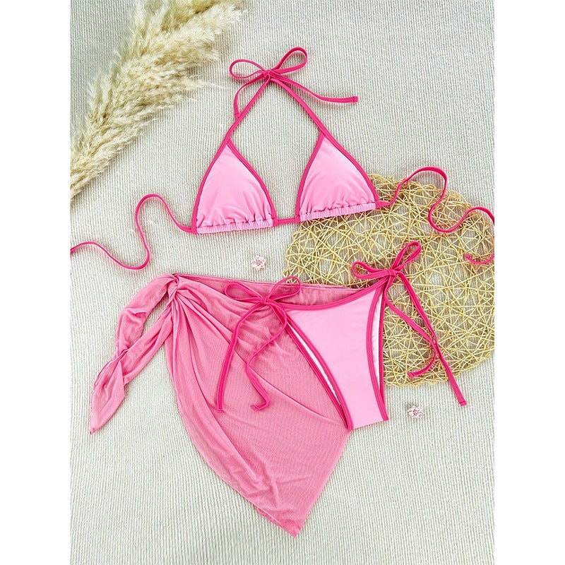 Damen Triangel-Bikini mit verspieltem Wickelrock Drune