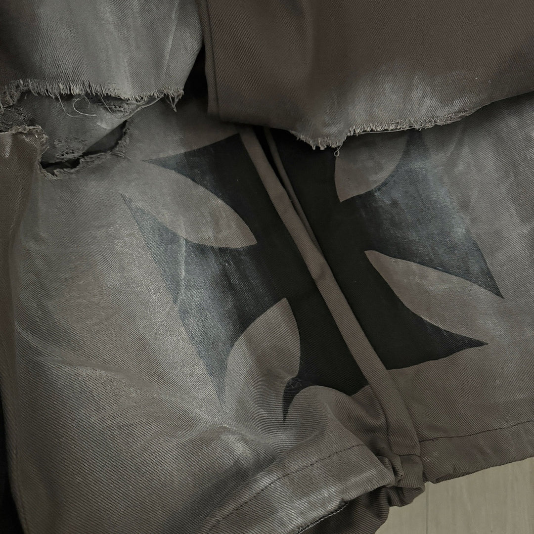 Damen Freizeit-Hose mit lässigem Oversized-Schnitt und modischen Rissdetails Drune