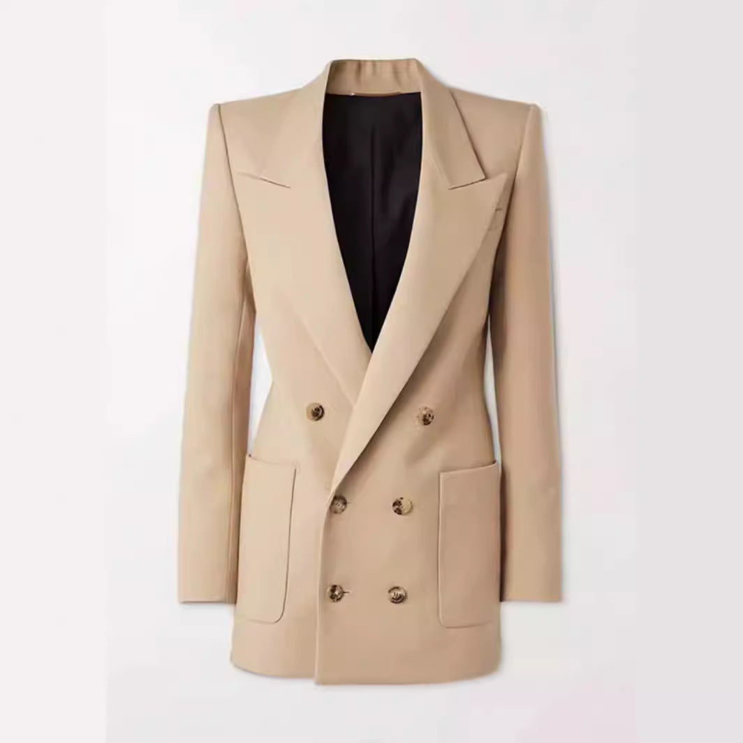 Damen Doppelt abgestimmter Blazer Drune