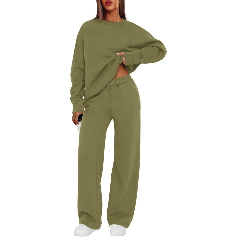 Damen nan lässiges Sweatshirt und weite Jogginghose Set Drune
