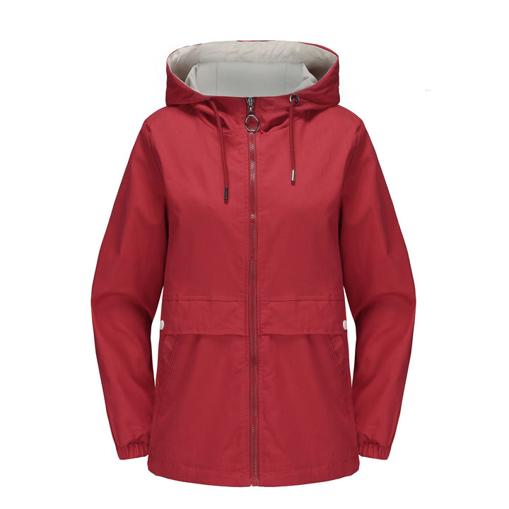 Damen modische Freizeitjacke mit verstellbarem Bund Drune