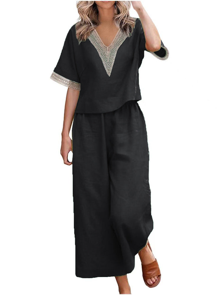Damen Elegant geschnittenes Zweiteiler-Outfit Drune