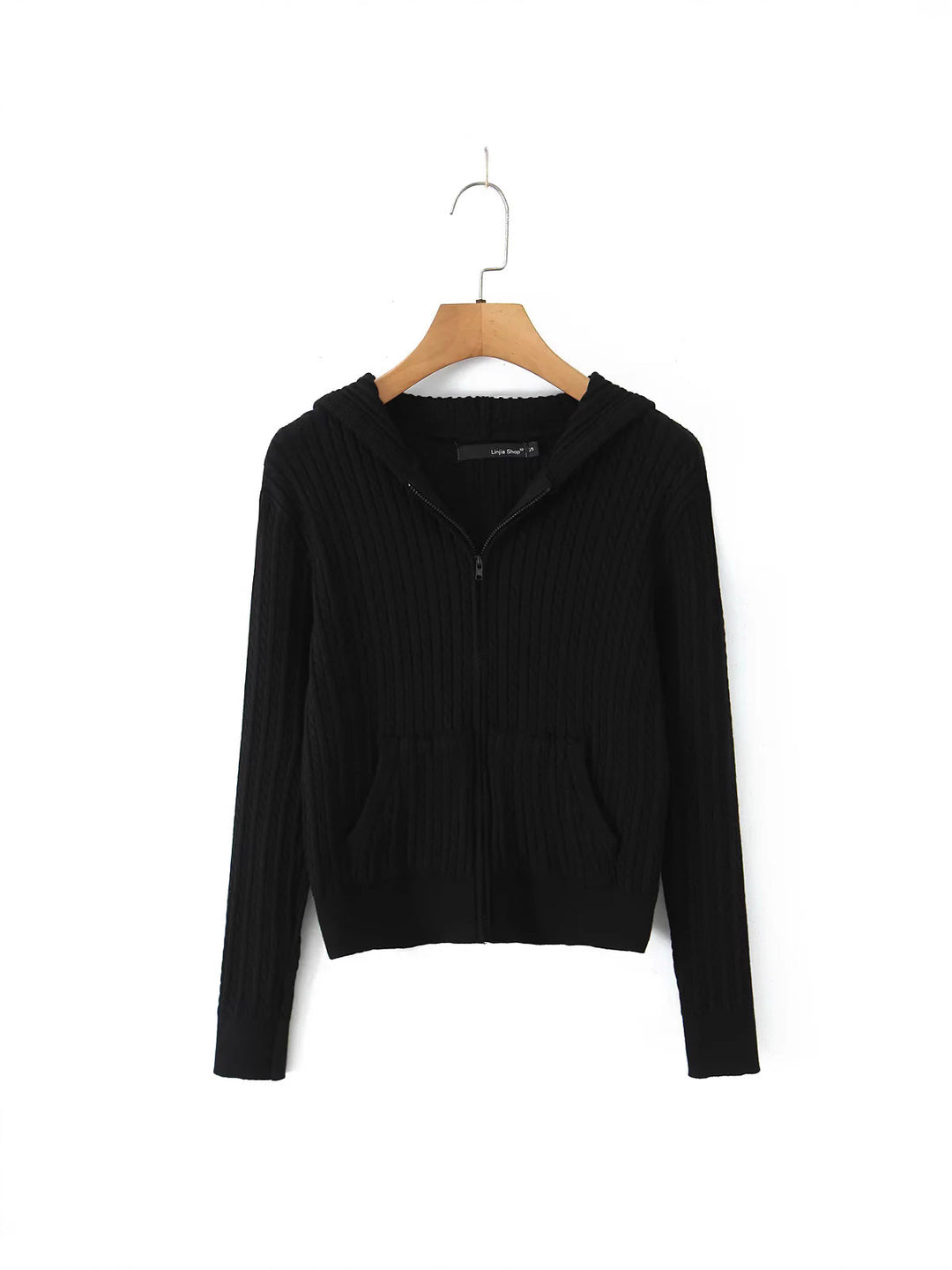 Damen Freizeit-Hoodie mit strukturierter Oberflächenverarbeitung und praktischen Taschen Drune
