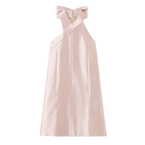 Damen Abendkleid mit asymmetrischem Schnitt und eleganter Rückenverzierung Drune
