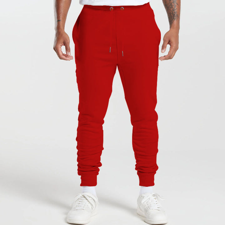 Herren Sportsweatpants mit gestreifen elastischen Bündchen und praktischen Seitentaschen Drune