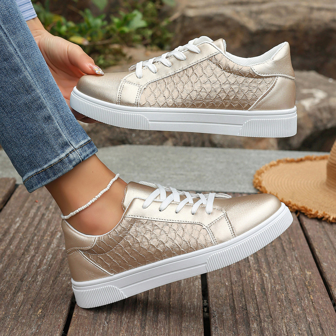 Damen Freizeitmode Sneakers mit strukturiertem Design Drune