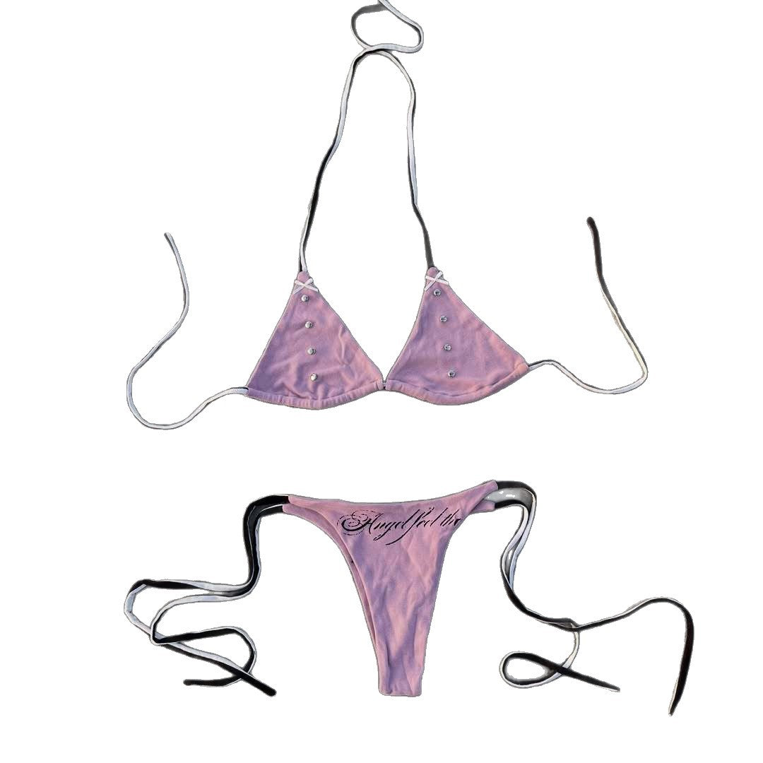 Damen verführerisches Bikini-Set mit einzigartigen Akzenten Drune