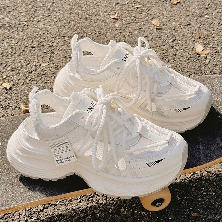 Damen Laufsneaker mit atmungsaktiver Mesh-Oberfläche und flexibler Sohle Drune