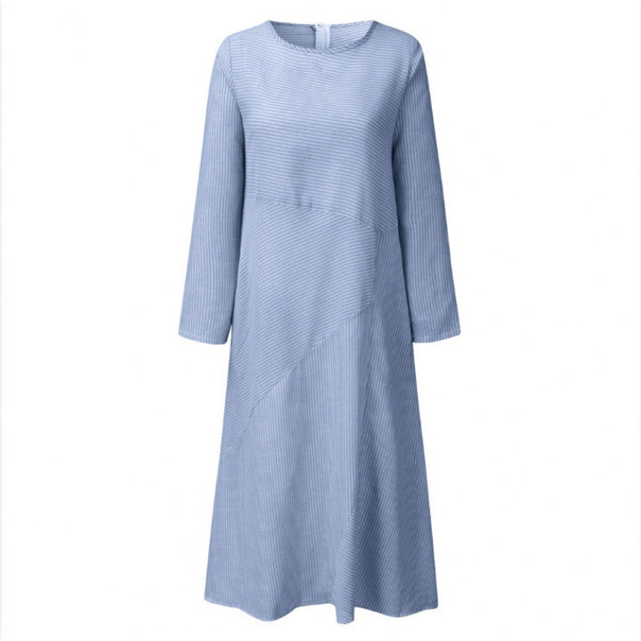 Damen Maxikleid mit asymmetrischem Design und praktischen Taschen Drune