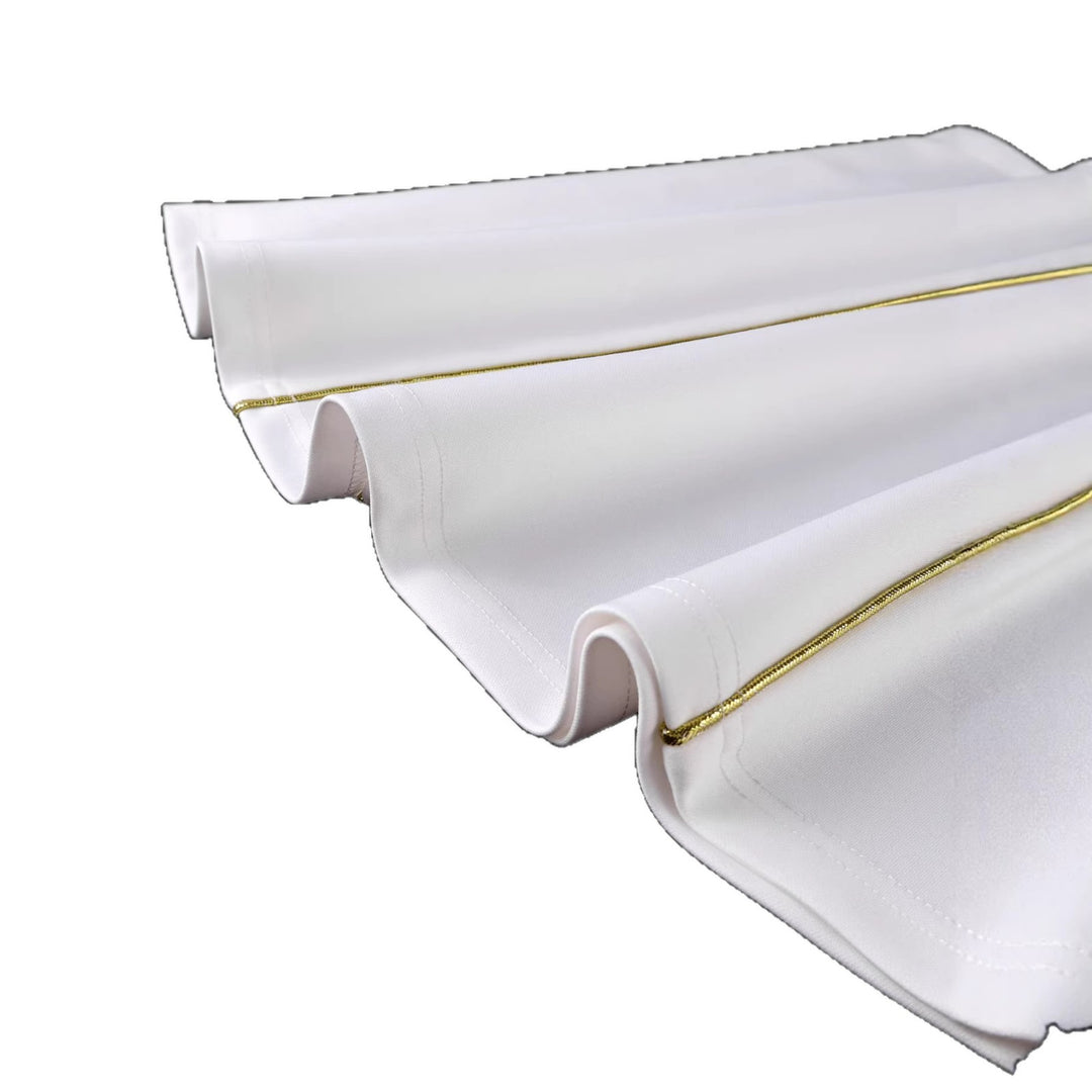 Damen eleganter Maxirock mit Goldakzenten Drune
