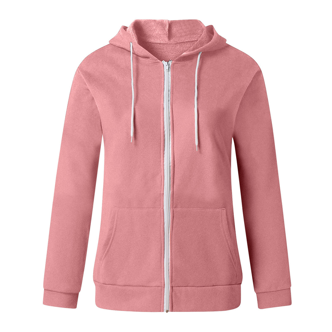 Damen Kapuzenjacke aus weichem Fleece mit praktischen Taschen Drune