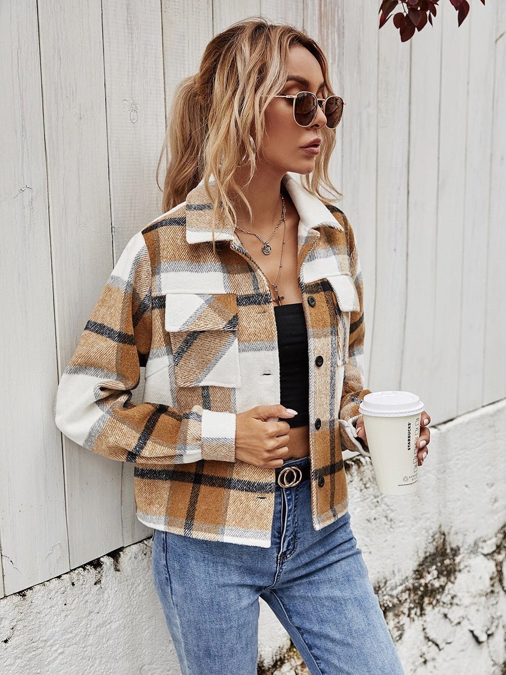 Drune | Flanell Shacket - Übergroße Knopfleistenjacke - Gemütlich & Trendy - Herbst & Winter Schichtung