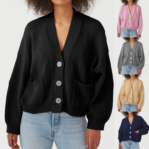 Damen Strickjacke mit praktischen Taschen Drune
