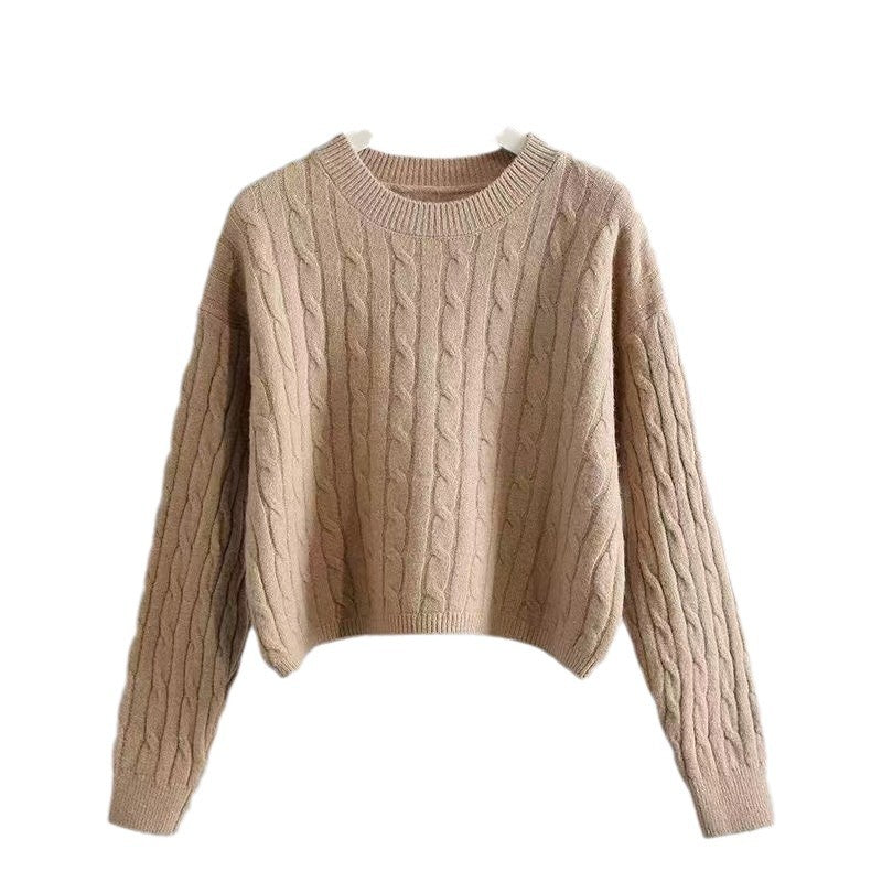 Damen Grobstrickpullover mit strukturiertem Muster und lässigem Schnitt Drune