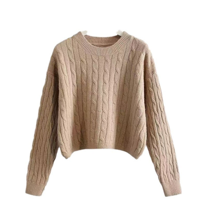 Damen Grobstrickpullover mit strukturiertem Muster und lässigem Schnitt Drune
