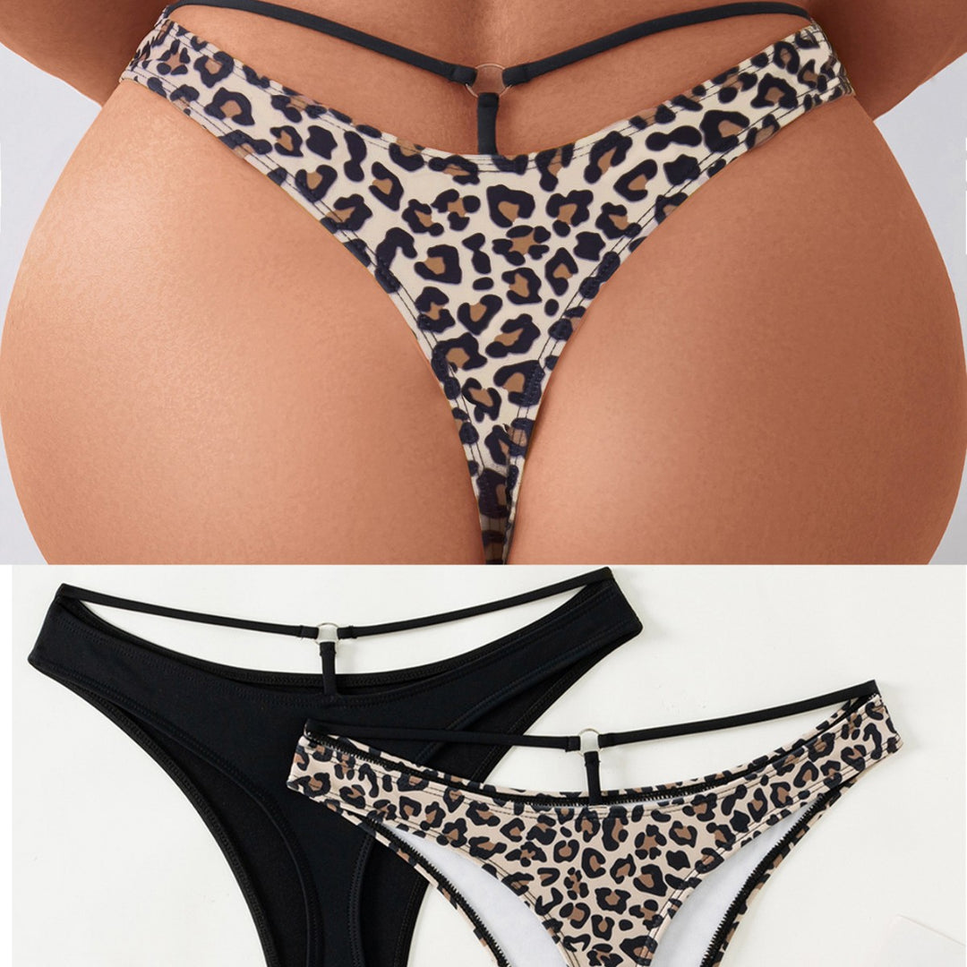 Damen Hochgeschnittener Bikini mit seitlichen Bindebändern Drune