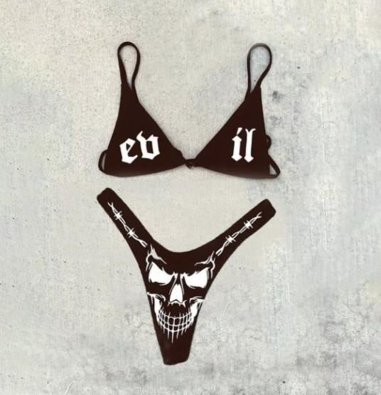 Damen Bikini-Set mit aufregendem Grafikdesign Drune