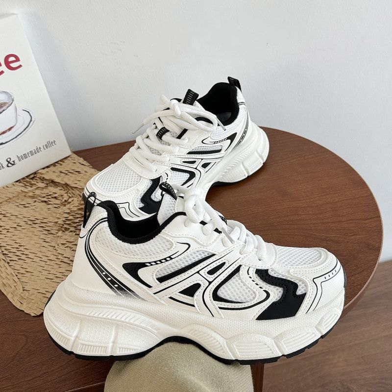 Damen Sportliche Sneakers mit atmungsaktiver Mesh-Oberfläche und dämpfender Sohle Drune