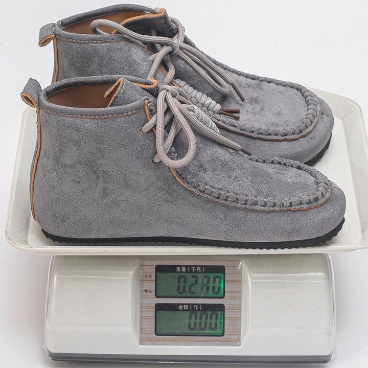 Damen nan mokassin-ankleboots mit handnaht, weichem Innenfutter und profilierter Leichtsohle Drune