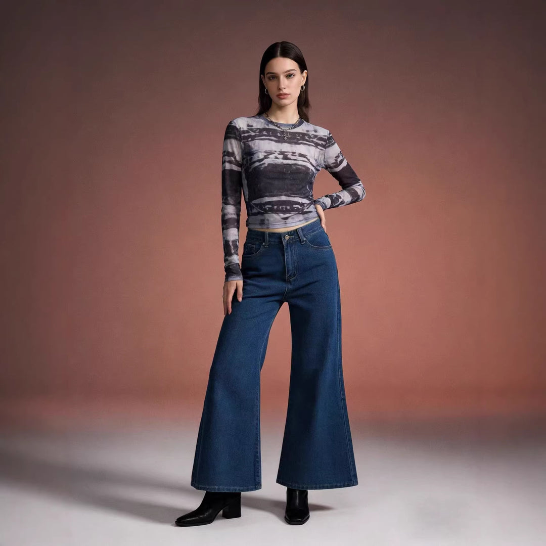 Damen nan hochwertiges Rundhals-Basicshirt aus Bio-Baumwolle mit Regular-Fit und verstärkten Nähten Drune