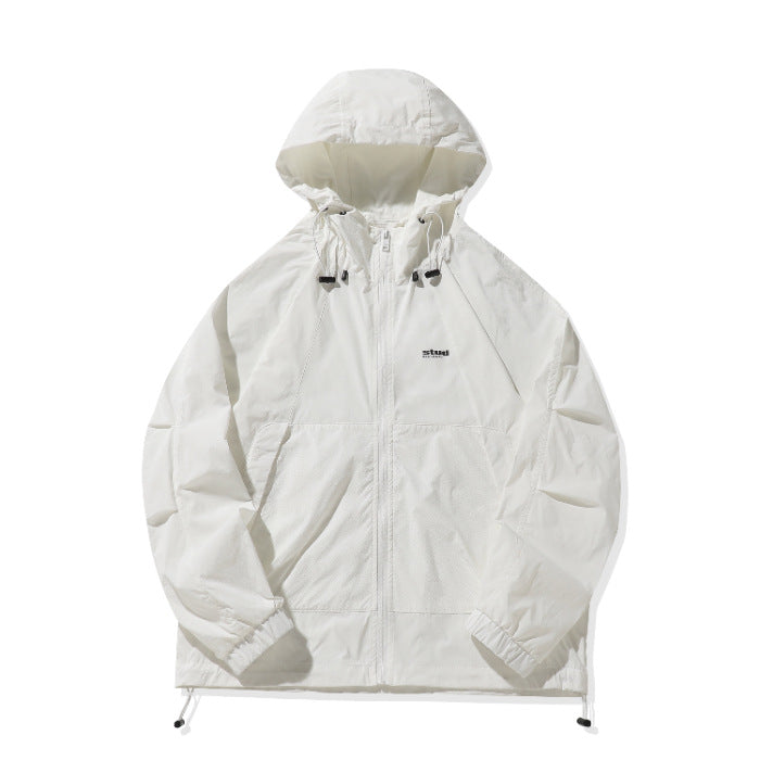 Herren Funktionsjacke mit belüftetem Design und verstellbarem Kragen Drune