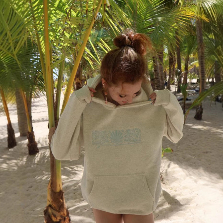Damen Oversized Kapuzenpullover mit kreativer Grafik und bequemer Passform Drune