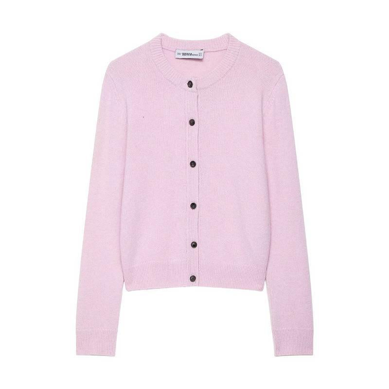 Damen Strickjacke mit durchgehender Knopfleiste und feiner Textur Drune
