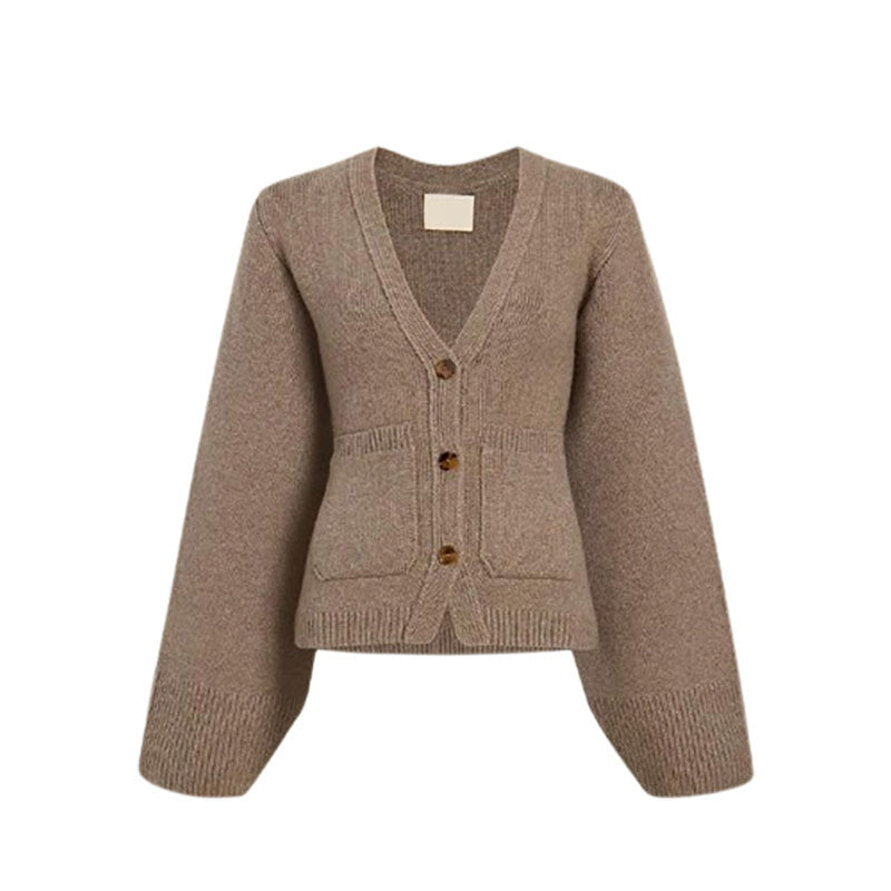 Damen Lässiger Strickcardigan mit schicker Knopfleiste und praktischen Taschen Drune