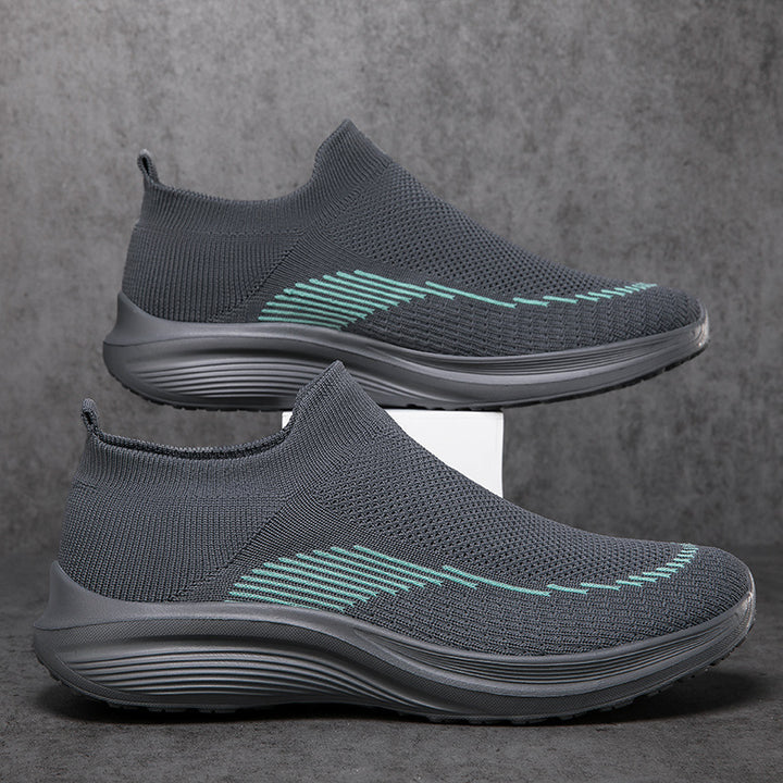Herren nan sockenähnliche Strick-Sneaker mit nahtlosem Obermaterial und stoßdämpfender Sohle Drune