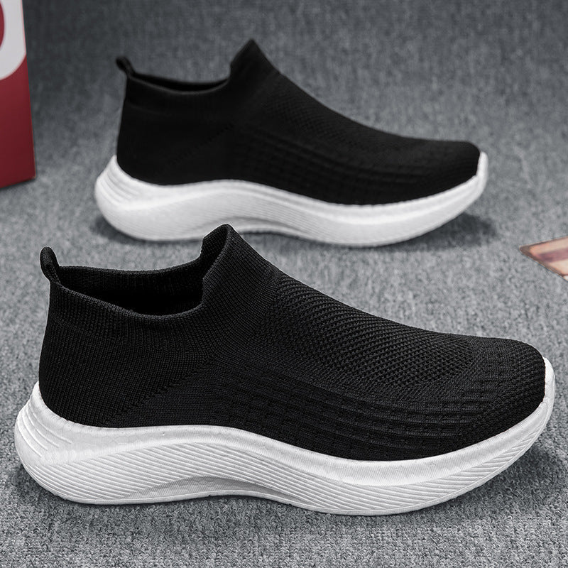 Herren nan nahtloser Strick-Schlupfschuh mit ergonomischer Zwischensohle und Fersenlasche Drune