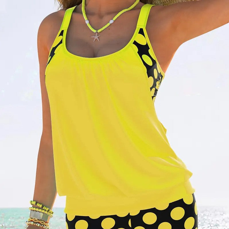 Damen Sportlicher Tankini mit stylischem Schnitt und Shorts Drune