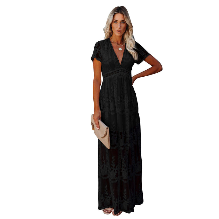 Damen Elegantes Besticktes Maxikleid Drune