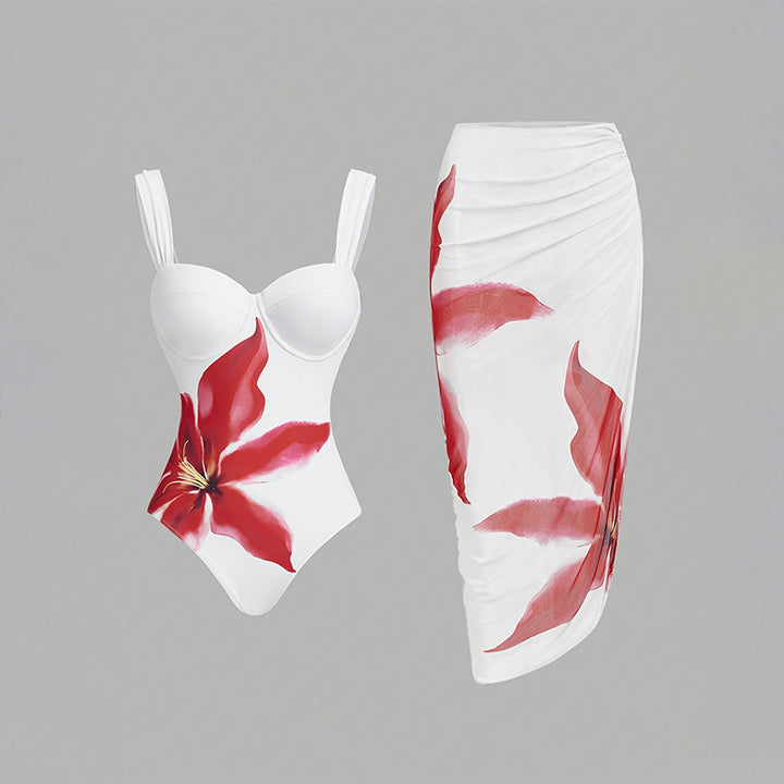 Damen Bademode-Set mit floralem Design Drune