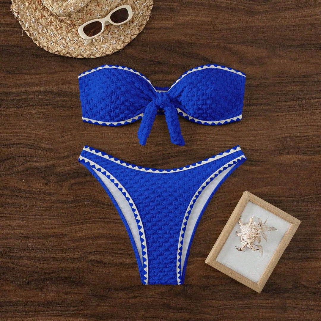 Damen Bandeau Bikinis mit einzigartiger Struktur Drune